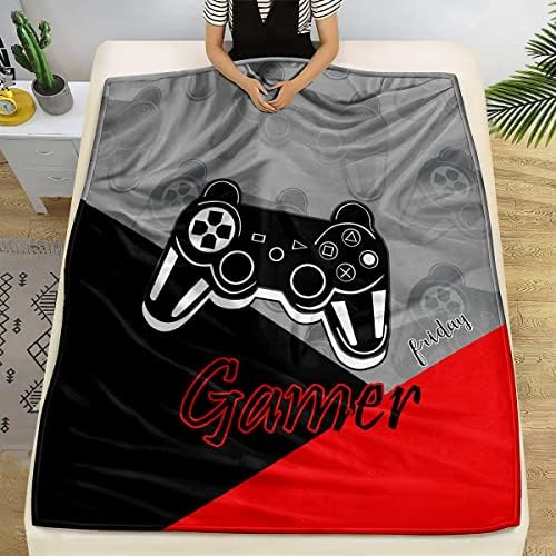 lirs Bedding Gaming Throw Blanket 80" x 60’’ Super Soft, Fleece, Gamer Gift for Couch Sofa for for Kids Boys Teens Video Game (MT-A03, 80’’x60) - Image 3