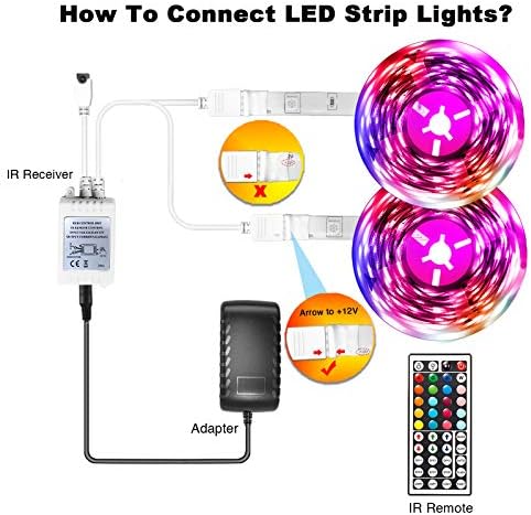 phopollo 100ft Led Strip Lights, 5050 Led Lights for Bedroom, Kitchen, Home Decoration - Image 2