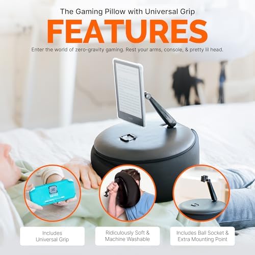 Mechanism Gaming Pillow for Almost Any Device | Experience Zero Gravity Gaming with Our Console Tablet & Kindle Accessories | Ridiculously Soft & Machine Washable Reading Pillow for Gamers (Universal) - Image 2