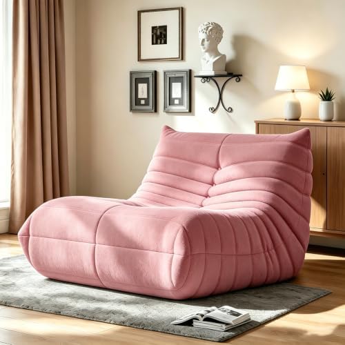 WHGBJA Bean Bag Chair for Adults, Lazy Bean Bag Sofa for Bedroom, Living Room, Reading, Gaming Floor Sofa Chair, Boneless, Comfy by WHGBJA