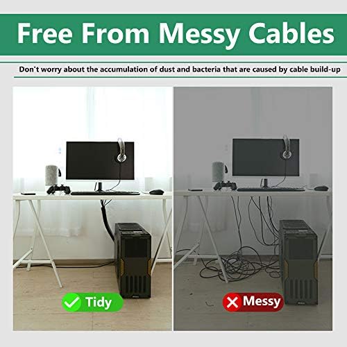 StangH Computer Cord Management Sleeve System 39 Inches, 2 Pieces -Black - Image 6