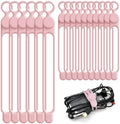 Silicone Cable Ties, Cord Organizer Cable Management,2Sizes-Pink by ELECTRONICSORGANIZATION