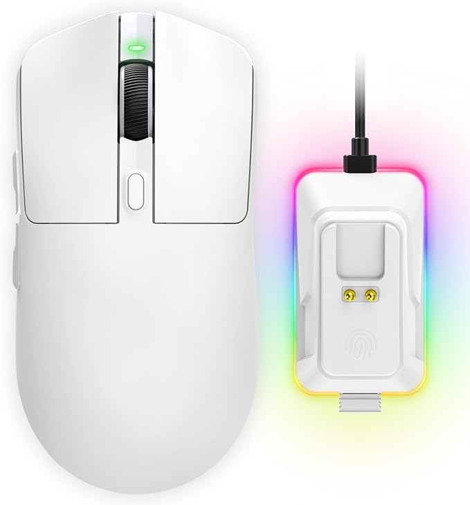 YPBDAN 24000 DPI Wireless Gaming Mouse with RGB Charging Dock by Unknown