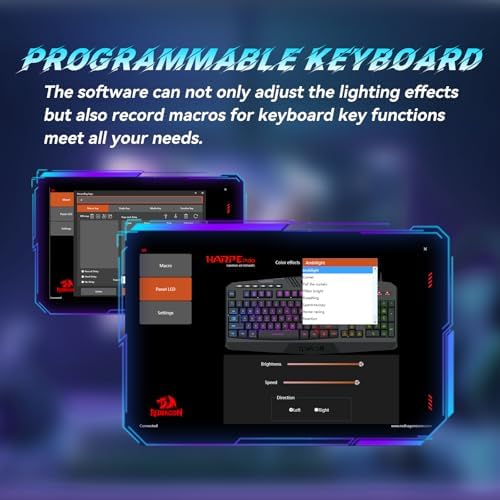 Redragon S101-3 PRO Gaming Keyboard and Mouse, RGB Backlit Programmable Keyboard Mouse with Software, Independent Macro Record Keys, Value Combo Set, New Update Version - Image 6