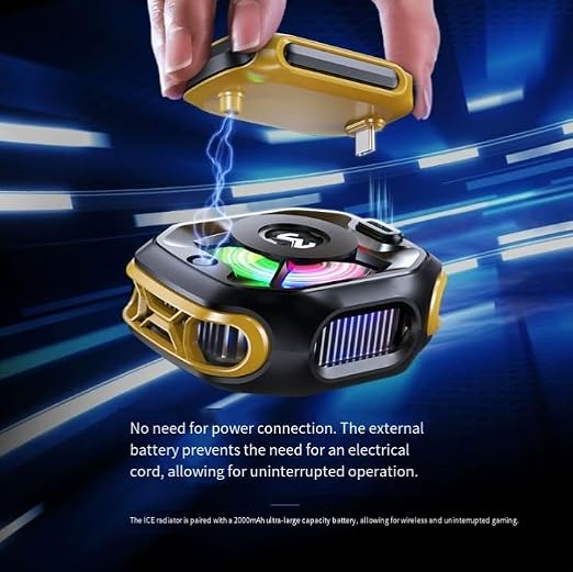 2026 New MiMo CX12 Magnetic Phone Cooler with External Battery, AI Temperature Control, Digital Display, Semiconductor Cooling Gaming Radiator - Image 5