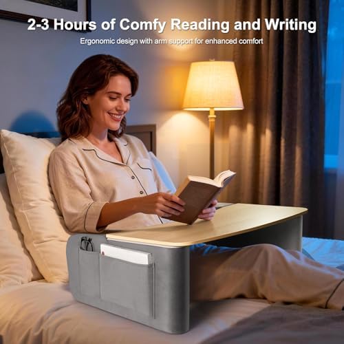 OPTIXCELL Lap Desk with Arm Rests, Ergonomic Laptop Stand for College Dorm - Image 2