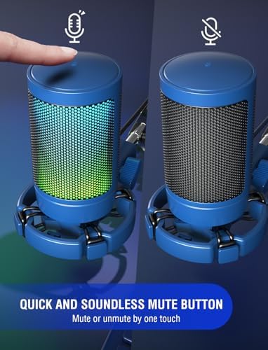 FIFINE AmpliGame A6VB USB Condenser Gaming Mic with RGB for PS5 Streaming - Image 2