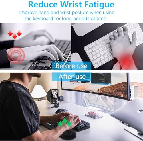 ELZO Wrist Rest for Keyboard, Soft Memory Foam Wrist Support, Ergonomic, Non-Slip for Computer Keyboard, Made Easy Typing & Relieve Wrist Pain, Black - Image 5
