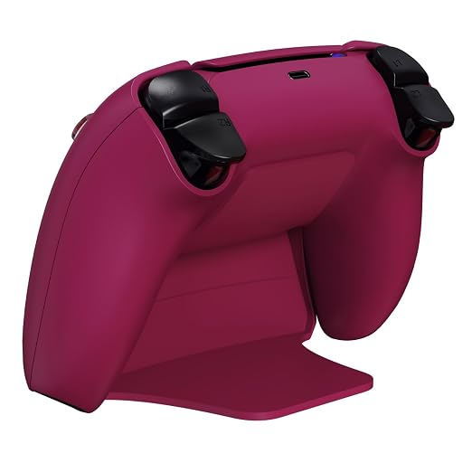 PlayVital 2 Pack Controller Display Stand for ps5, Gamepad Stand Desk Holder for ps5 Controller Accessories with Rubber Pads, Cosmic Red - Image 6