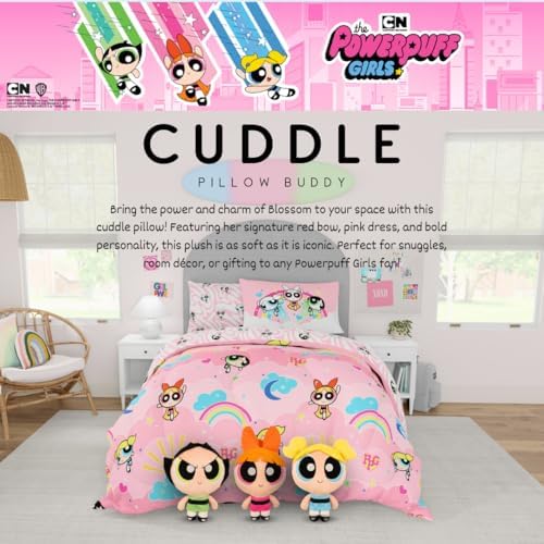 The Powerpuff Girls Blossom Bedding Super Soft Cozy Decorative Cuddle Pillow, (Officially Licensed Product) By Franco Collectibles - Image 3