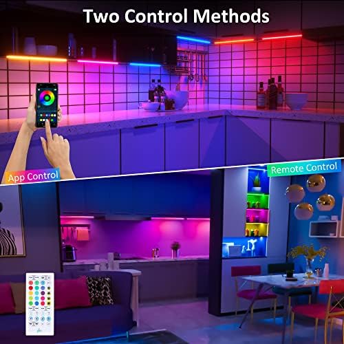 Benreom 6 Pack RGB Under Cabinet Lights with App and Remote Control - Image 2