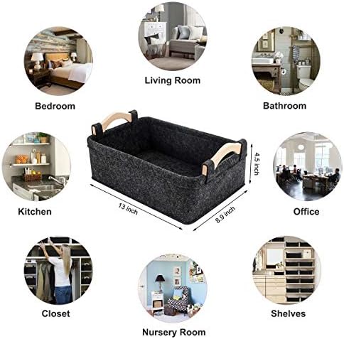 Collapsible Storage Baskets Bins Fabric Storage Basket Cube Organizer for Small Toys Keys Make Up Hair Cosmetic Drawer Home Decor Storage Basket Medium - Image 6