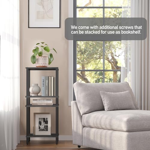 TUTOTAK End Table with Charging Station, Side Table, Nightstand - Image 5