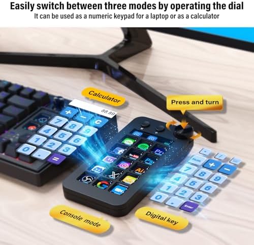 Streaming Deck,Macro pad/Calculator/Numeric Keypad Three Modes - Image 3