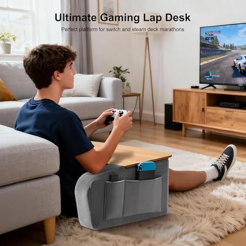 OPTIXCELL Lap Desk with Arm Rests, Ergonomic Laptop Stand for College Dorm - Image 6