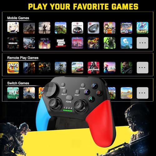 Joso Wireless Mobile Gaming Controller for iPhone, Android, iPad, Tablet, PC, Phone Controller with Phone Clip Supports Cloud Game, COD Mobile, Genshin Immpact, Remote Player Gamepad - Image 3