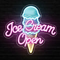 Ice Cream Neon Open Signs,Ice Cream Neon Signs for Wall Decor,Adjustable Brightness Led Neon Open Signs for Business Store,Cafe,Bar,Party,Bedroom Decor,Birthday,Christmas by Unknown