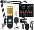 Podcast Equipment Bundle, BM-800 Recording Studio Package with Voice Changer, Live Sound Card - Audio Interface for Laptop Computer Vlog Living Broadcast Live Streaming YouTube TikTok (AM100-V8) by EnjoyYourLifewithsktome