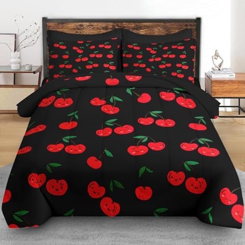 Pamnest Full Comforter Set with Sheets, 7 Pieces Cute Cartoon Bedding - Image 3