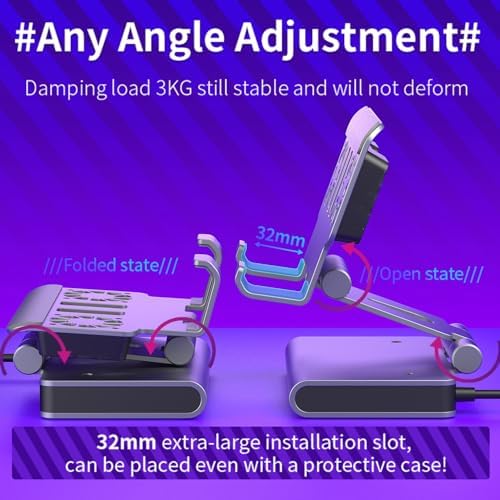 6-in-1 Gaming Docking Station, Built-in Cooling Fan & RGB Light, 4K@60Hz HDMI, Gigabit Ethernet, 100W PD Charging, Adjustable Stand, Portable Dock for Steam Deck, ROG Ally, Legion Go - Image 6