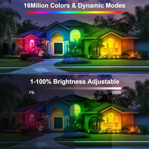 2 Pack 50W 2.4G Remote Control RGB Wall Washer Light, RGB Light bar with Remote Control & APP Control, for Birthday Party, Garden Lighting, Wall Display, Hotel, Building, Commercial Lighting - Image 2
