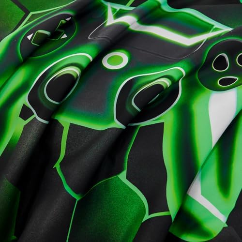 URBONUR Black Green Gaming Queen Comforter Set for Boys 6Pcs Bed in A Bag - Image 7