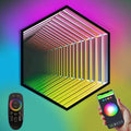 3D Infinity Mirror Light, 19.7in/50cm Hexagon RGB Tunnel Light, 358 LEDs by XQDUPDA