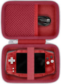 khanka Hard Travel Case for Anbernic RG34XX Handheld Game Console,Red by khanka