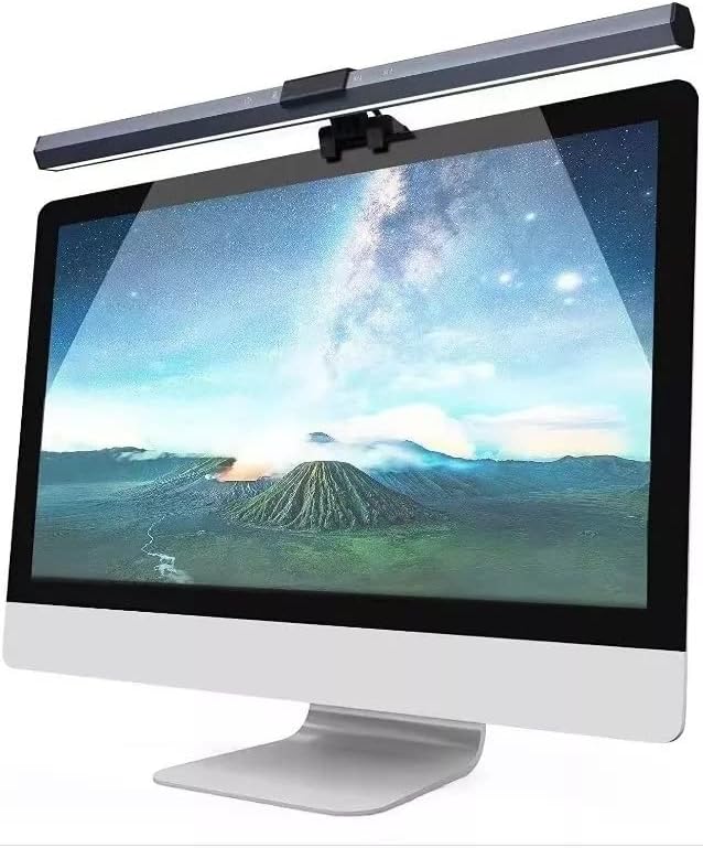 USB LED Lamp for Computer Monitor - Adjustable Brightness & Color Temperature, USB Powered, Matte Graffiti Finish, 40 cm, 5W, Eye-Care, Easy Installation, Perfect for Reading, Laptop, and Study by Unknown