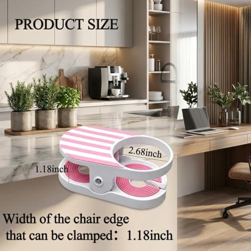 Clip On Cup Holder for Beach Chair, Portable Drink Clamp Attachments Fits Zero Gravity, Adirondack, Desk, Pool Lounger, Cruise - Holds Coffee Mugs, Water Bottles, Cans，Blue - Image 7