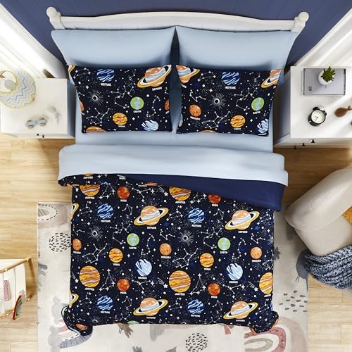 Twin Bedding Sets for Boys - 5 Pieces Space Bedding Twin Comforter Set - Image 2