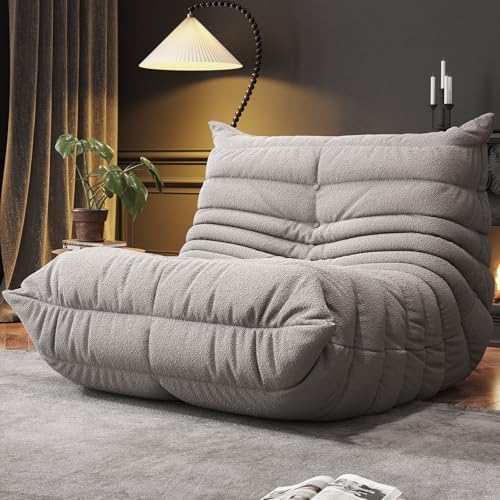 WHGBJA Giant Bean Bag Chair for Adults, Comfy Beanbag with Memory Foam | Floor Sofa Chair for Gaming, Reading, Bedroom, Living Room, Boneless, Ergonomic by WHGBJA