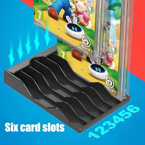 WEIMINLI 2-Pack 6-Game Case Holders for Nintendo Switch, Red & Blue - Image 4