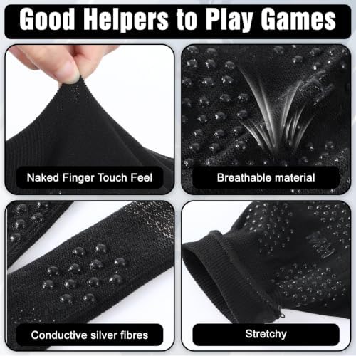 Gaming Gloves for Sweaty Hands, Ultra-Thin Full-finger Gaming Gloves - Image 6