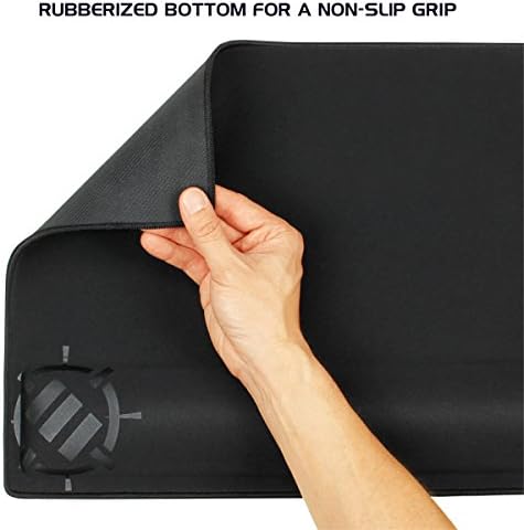 ENHANCE XXL Large Mouse Pad for Desk with 2XL Ergonomic Memory Foam Wrist Rest Support (31.5 x 13.78 x 1 inches) - Desk Pad with Anti-Fray Stitching & Soft Cushion Mat Surface, Designed in the U.S. - Image 6