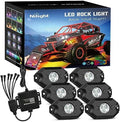Nilight RGB LED Rock Lights Kit 6 Pods Underglow Multicolor Neon Pod by Nilight