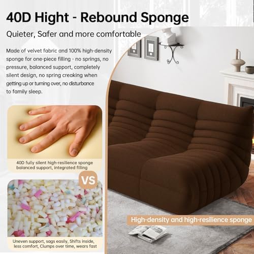 WHGBJA Oversized Bean Bag Chair for Adults with Memory Foam 3 Seater Couch | Floor Sofa Couch for Gaming, Reading, Bedroom, Living Room, Comfy, Boneless, Ergonomic - Image 4