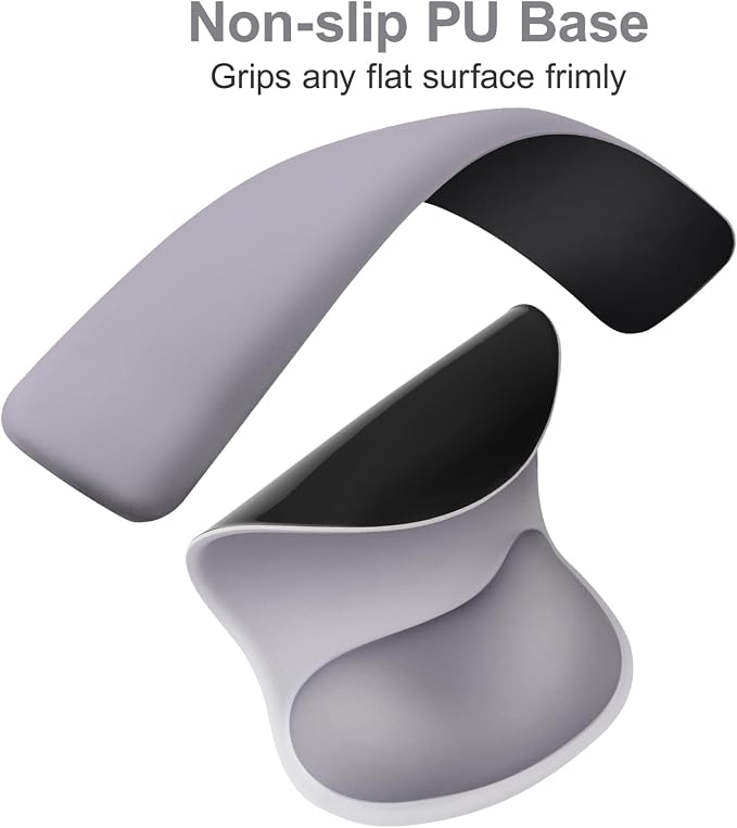 MOSISO Wrist Rest Support for Mouse Pad & Keyboard Set, Gray - Image 4