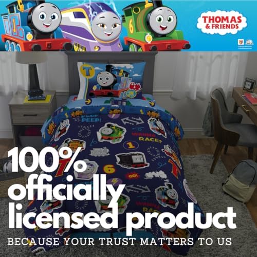 Franco Thomas & Friends Kids Bedding Super Soft Comforter and Sheet Set with Sham, 5 Piece Twin Size, (Officially Licensed Product) - Image 6