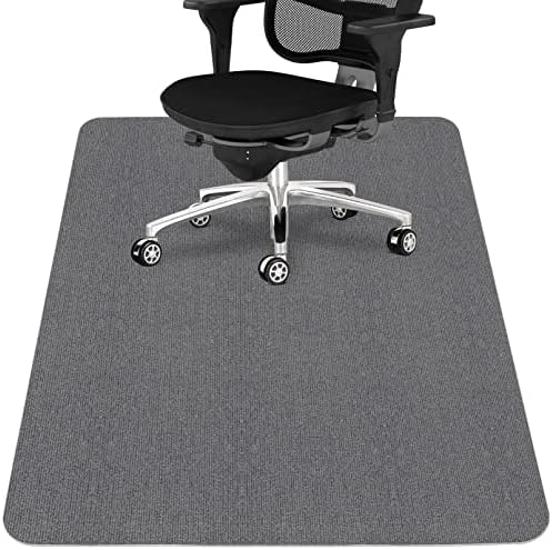 Sycoodeal Office Chair Mat for Hardwood Floor,Office Computer Gaming Chair Mat for Tile Floor,Large Floor Protector Rug,Anti-Slip,Easy to Clean,Grey(48"x36") by SYCOODEAL