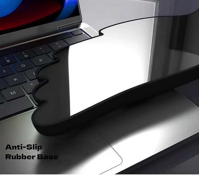 inbesk Angel Wing Wrist Rest Ergonomic Memory Foam Wrist Rest for Computer Keyboard Mouse Set, Cute Gaming Keyboard Cushion Hand Support PU Leather Surface Anti-Slip Waterproof Dirt Resistant (Black) - Image 4