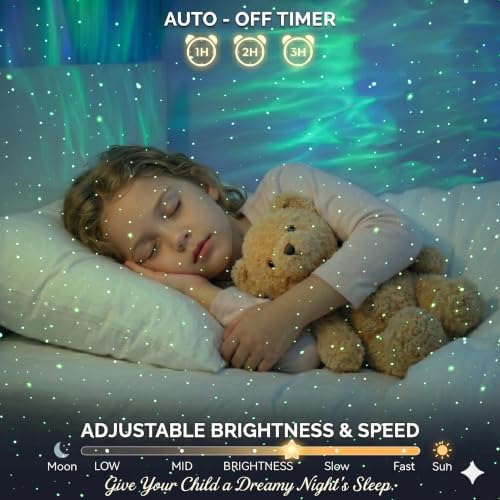 Star Projector, Galaxy Projector for Bedroom, Nebula Galaxy Night Light Projector with Timer and Remote,Gift for Kids Adults for Ceiling,Birthdays,Christmas,Valentine's Day (7.8inch) - Image 5