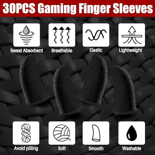 30pcs Finger Sleeves and 2pcs Thumb Joystick Combo for Fast Moving - Image 2