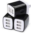 Wall Charger Adapter, USB Cubes, Sicodo 3Pack Universal Travel 3.1A 3 Muti by Sicodo