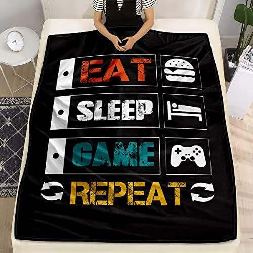 lirs Bedding Gaming Throw Blanket 60" x 50’’ Super Soft, Fleece, Gamer Gift for Couch Sofa for for Kids Boys Teens Video Game (MT-A08, 60’’x50) - Image 2