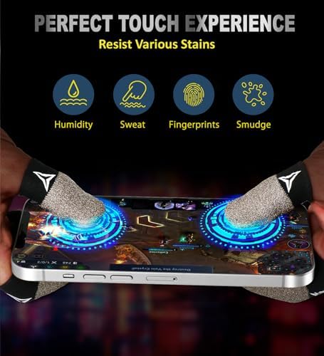 Pure Silver Fiber Professional Finger Sleeves Gloves for Mobile Gaming - Image 7