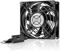 ELUTENG USB Fan 80mm, USB Computer Fan 5V Quite USB Ventilation Fan Compatible with 3 Speed Control for Receiver DVR Playstation Xbox Computer Cabinet Cooling 80 x 80 x 25mm by ELUTENG