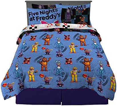 Franco Kids Bedding Super Soft Comforter and Sheet Set with Sham, 7 Piece Full Size, Five Nights At Freddy's - Image 2