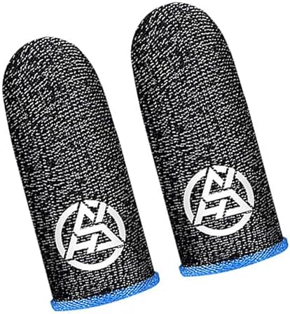 Flexible Gaming Finger Gloves Protectors with Ventilated Fabric Perfect for Shooters Competitive Gaming 2pcs Touch Display Conductive Fiber Finger Covers by Unknown