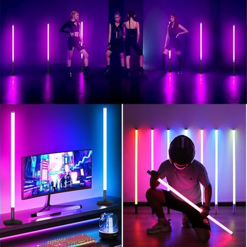 4ft RGB Led Tube Light Bar Stand with Carrying Case 5000mAh Battery 500+ Lighting Effects Music Sync for DJ Party Wedding Dance Video Studio Photo Booth Stage Lighting(4 Pack with case) - Image 6